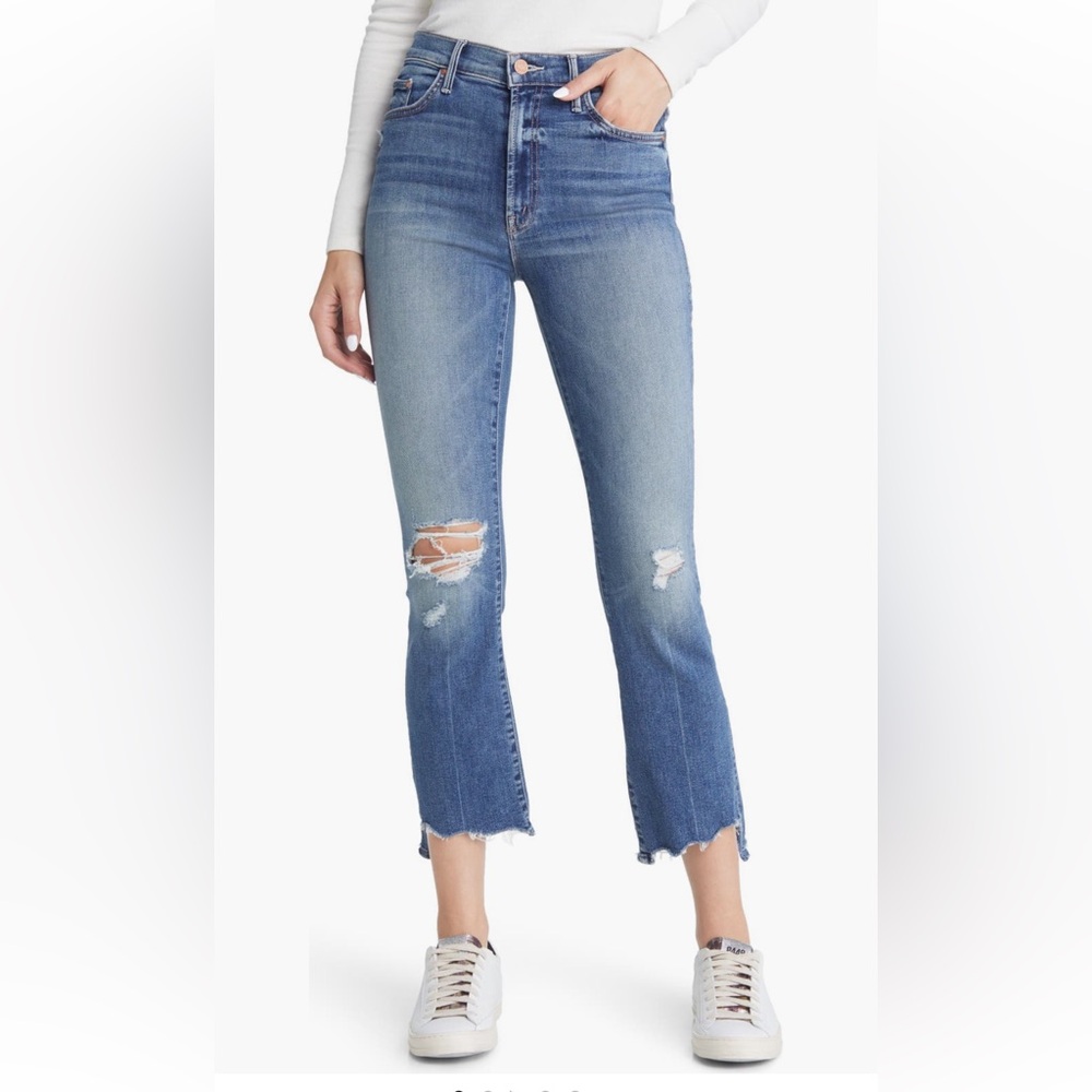 Mother The Insider Step Crop Jean - Dancing on Coals - Size 28